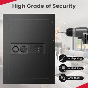 Caja Fuerte Digital Empotrada en Pared con Cerradura de Seguridad para Almacenamiento de Armas y Dinero en Efectivo - Product Image 3