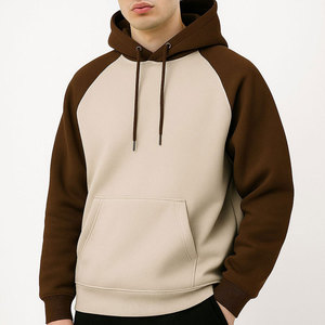 Sweat à capuche pour homme, coupe ample et oversize, style décontracté, en coton épais, avec cordon de serrage, logo personnalisable - Product Image 1