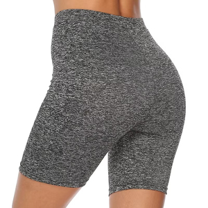 Shorts de yoga rouges taille haute sans coutures, extensibles dans quatre directions, en Spandex Modal 220g, pour femmes, fitness et entraînement - Product Image 5
