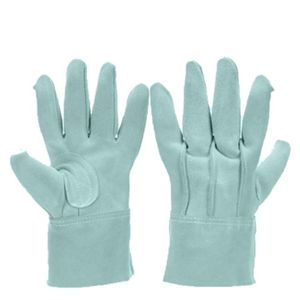 Gants de sécurité en cuir croûte renforcés avec rembourrage en cuir croûte, couture dorsale, pouce Keystone, pour la construction et le travail en camionnage - Product Image 1