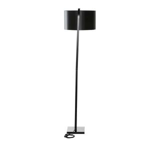Lampe sur pied moderne en fer noir avec abat-jour en verre pour l'éclairage contemporain de la maison - Product Image 4