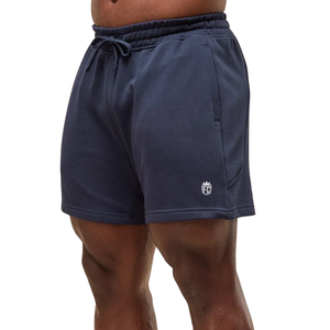 Pantalones Cortos Deportivos Extra Grandes de 5 Pulgadas para Hombre, Pantalones Cortos de Entrenamiento de Alta Resistencia para Gimnasio, Fisicoculturismo y Fitness, Color Azul Oscuro - Product Image 3