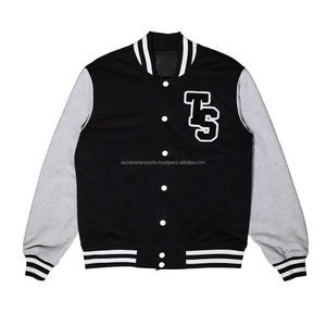 <b>Jackets</b> For Winter Stand Collar School College Baseball Letterman Varsity <b>Jacket</b> With Chenille Embroidery - Product Image 1