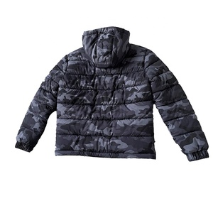 Blouson matelassé camouflage pour homme 2026, coupe-vent, à capuche, fermeture éclair, hiver, décontracté, épais, rembourrage en polyester, coupe régulière - Product Image 3