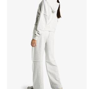 Pantalones Deportivos de Algodón 340GSM Personalizados al por Mayor, Corte Recto y Relajado, para Gimnasio, Fitness, Running, con Bolsillos Laterales, para Mujer - Product Image 6