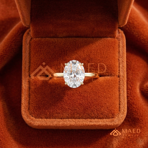 แหวนมอสซาไนต์ทรงลูกแพร์คุณภาพสูง ทองคำขาว 18k 14k ดีไซน์เรียบหรู วงแหวนลายเชฟรอน ชุบทอง 18k สำหรับงานแต่งงาน - Product Image 2