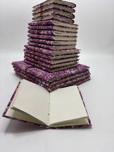 Fabric Cover Handmade Printed Paper <b>Journals</b> Eco Friendly <b>Writing</b> Notebook Thread Sewing Bound 80 Sheets Vintage Diary Gift OEM - Product Image 2