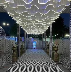 Lampe à LED suspendue en tissu pour décoration de plafond, rideau RGB pour mariage, scène, salle, draperie pour événements - Product Image 3