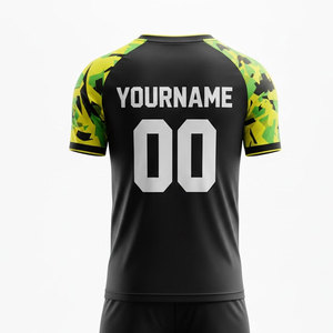 Custom Sublimated <b>Soccer</b> Jersey Set Men's Blue Camouflage 100% Polyester Moisture Wicking Short Sleeve Uniforms Adult Size - Product Image 4