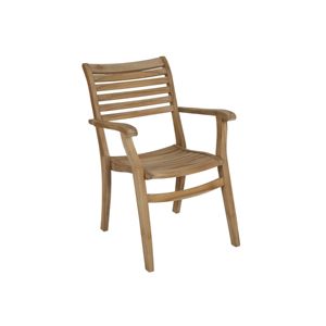 Premium Solid Teak Foldable Waterproof Modern Design Outdoor <b>Dining</b> Armchair - Product Image 1