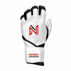 NOVERA INDUSTRIES 2026 Custom Logo Professional Leather <b>Baseball</b> Batting <b>Gloves</b> Right/Left Hand Training OEM ODM Private Label - Product Image 4