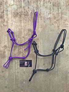 Cabestro de cuerda para caballo con anillas de latón, diseño de 6 nudos, producto al por mayor OEM ODM - Product Image 3