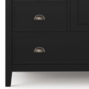 Mobiletto portaoggetti medio Redmond nero per soggiorno - Product Image 2
