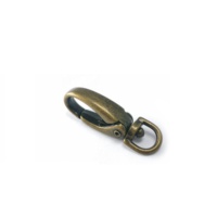 MING KEE METAL Mousquetons à ressort robustes de 9 mm, petits, pivotants, pour porte-clés, sans nickel, multi-usages