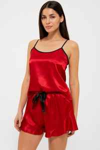 Conjunto de Lencería Sexy y Elegante para Mujer, Top Corto de Satén Transpirable - Product Image 2