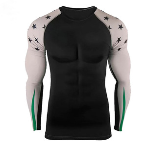 Custom Rash Guard <b>Compression</b> <b>Shirt</b> Long Sleeve Quick Dry Lightweight Breathable Athletic Sportswear for Unisex MMA - Product Image 6