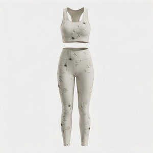 Ensemble de yoga pour femmes, vêtements de sport décontractés sans couture, dernière conception, sur mesure, pour la gym, le fitness et les exercices - Product Image 1