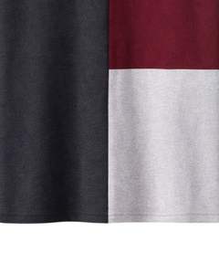 ผู้ผลิตเสื้อโปโลชายแบบซิปครึ่งตัว สีดำชาร์โคล สีเบอร์กันดี สีเทา คอปกสีตัดต่อ แขนสั้น เสื้อลำลอง รับผลิตตามสั่ง OEM - Product Image 4