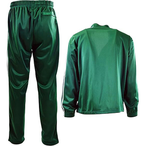 Conjunto Deportivo Verde, Pantalones Largos, Chaqueta con Cremallera y Bolsillos Laterales, Estilo Deportivo Unisex, Ropa Ecológica de Invierno, Talla Adulto - Product Image 5