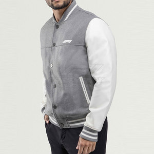 Latest Design Casual Winter Lettermen <b>Jacket</b> <b>Long</b> Sleeves Stand Collar OEM Service High Quality Customizable - Product Image 2