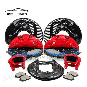 Conjunto completo 400mm Carro Cerâmica Discos De Freio 10 <span class=keywords><strong>Pot</strong></span> Freio Dianteiro Traseiro Único <span class=keywords><strong>Pot</strong></span> Caliper Kit para Audi A5 A6 A7 A8 RS5 RS6 RS7 RS8 - Product Image 2