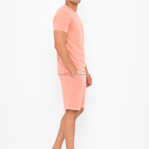 Ensemble t-shirt et short pour hommes, décontracté, deux pièces, été, confortable, minimaliste, vêtements de sport, respirant, léger - Product Image 3