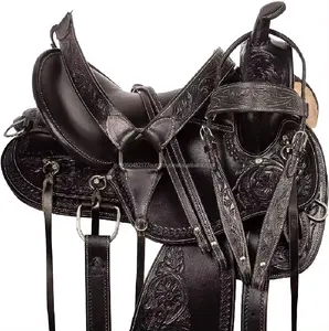AK International Premium Leather Horse Riding New Design Horse Western Saddle Horse Racing Manufacturing From India