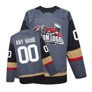 Camisetas de Hockey Personalizadas Premium para Hombre, Estilo Hip Hop Vintage con Cordones, 100% Poliéster de Secado Rápido, Antibacterianas, Letras Cosidas - Product Image 3