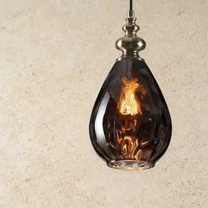 Best Quality Metal With Glass Double Shade 1 Light Pendant Dining Room Decorative Chandelier for Office Home Living Room - Product Image 4