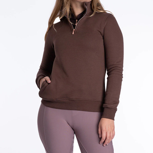 Wholesale Winter New Arrivals <b>Horse</b> Riding Women's Clothing Half Zipper Warmth Equine <b>Hoodies</b> for Female Jodhpur Breeches - Product Image 4