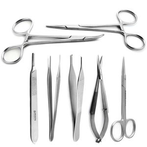 Kit de Microcirugía, Instrumentos Quirúrgicos Dentales de Acero Inoxidable, Tijeras Noyes Manuales Reutilizables, Pinzas de Sutura Adson, Juego de Instrumentos - Product Image 1