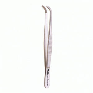 Fórceps de disección Perry de alta calidad, mandíbula dentada curva fina, 125mm, fórceps delicados para vendaje y tejido, instrumento médico - Product Image 2