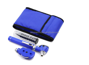 Ensemble d'otoscope et d'ophtalmoscope en acier inoxydable électrique pour usage médical vétérinaire, certifié CE ISO, kit de diagnostic ORL pour étudiants - Product Image 2