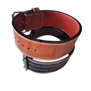 Ceinture de musculation en cuir de vachette durable, antidérapante, réglable et respirante avec boucle pour la musculation, le powerlifting et la salle de sport - Product Image 1