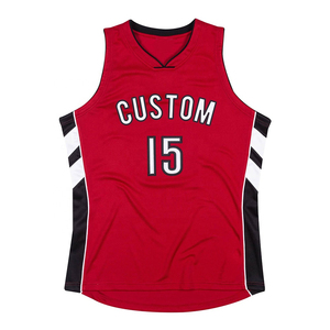 เสื้อบาสเก็ตบอลโพลีเอสเตอร์ 100% ดีไซน์ใหม่ปรับแต่งได้เต็มที่ คุณภาพสูง ขายส่ง ระบายอากาศได้ดี ซับเหงื่อ ไม่มีแขน - Product Image 3