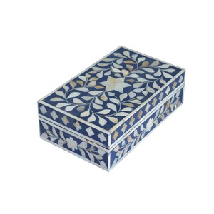 Ensemble de boîtes rectangulaires classiques faites à la main en os indien et MDF incrusté pour le rangement de bijoux, articles ménagers, vente en gros au Golfe - Product Image 2