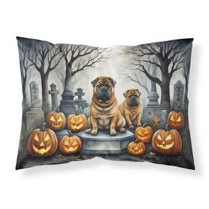 Shar Pei Spooky Halloween Funda De Almohada estándar Ligero Súper suave Fácil cuidado Decorativo Ilustraciones Fundas de cojines Categoría de producto - Product Image 1