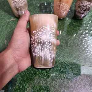 Verres en corne de buffle et de bœuf naturels, écologiques, faits à la main pour restaurants et hôtels - AUREVIA CRAFTS - Product Image 6