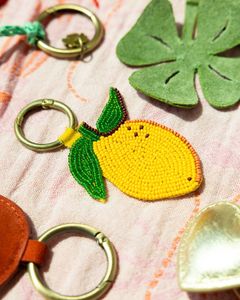 Beaded Stainless Steel Keychains Custom Logo Promotional Coin Holder Keyrings for Bags and Car Charms - Product Image 2