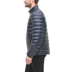 Blouson court matelassé léger et chaud pour homme, col montant, fermeture éclair intégrale, vêtement d'extérieur décontracté pour l'hiver, fabrication OEM ODM personnalisée - Product Image 4