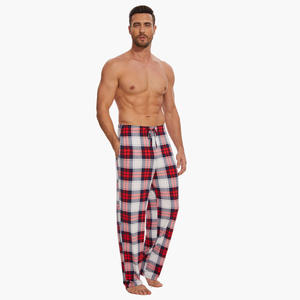 Wholesale <b>Loungewear</b> Modal <b>Mens</b> Pajama <b>Pants</b> Custom Cotton Plaid Bamboo Pajama <b>Pants</b> <b>Men's</b> Sleepwear Soft Breathable Nightwear - Product Image 4