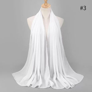 Foulard carré imprimé sur mesure, effet soie, hijab tendance, châle, marque privée, OEM, ODM, fabricant de textiles sur mesure - Product Image 6