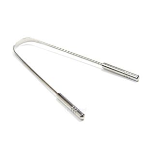 Raspador de Lengua de Acero Inoxidable con Mango Cruzado, Herramienta Reutilizable para la Limpieza de la Lengua, para el Cuidado Diario de la Higiene Bucal - Product Image 6