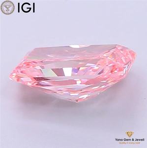เพชร CVD ผลิตในห้องปฏิบัติการ สีชมพูสดใส ระดับความสะอาด VS1 ทรงรัศมี พร้อมใบรับรอง IGI น้ำหนัก 2.50 กะรัต สำหรับแหวนผู้ชายแบบโซลิแทร์ - Product Image 4