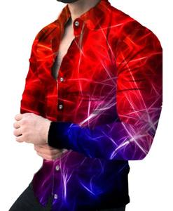 Camisa Casual de Alta Calidad para Hombre, Manga Larga, con Botones, Antiarrugas, con Cuello, 100% Algodón Tejido, Color Liso, para Otoño - Product Image 4