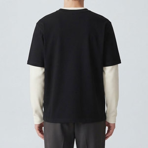 Sudadera Unisex Negra de Cuello Redondo, Manga Larga, Tejido Oversize, 100% Algodón, Transpirable y de Secado Rápido - Product Image 4