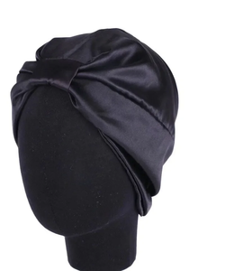 Bonnet de nuit en soie de mûrier 100% naturelle, pour protéger les cheveux, pour femmes et filles - Product Image 3
