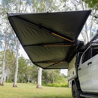 Auvent de véhicule à 270 degrés, grande auvent latérale imperméable pour pick-up et SUV, abri de camping tout-terrain pour l'aventure en plein air