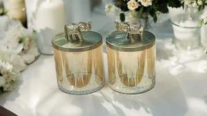 Frasco de vidrio hermético, frasco para dátiles y chocolate, frasco decorativo de metal, frasco hermético para frutos secos, caja de regalo decorativa - Product Image 5