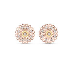 Pendientes de Oro Rosa de 14K con Diamantes Cultivados en Laboratorio para Mujer |   Ropa de Boda |   Diamante Cultivado Nuevo - Product Image 1